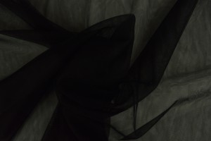 Tule zacht 03 zwart