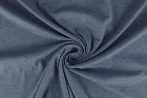 Katoen jersey m7 blauw melange