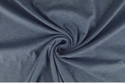 Katoen jersey m7 blauw melange