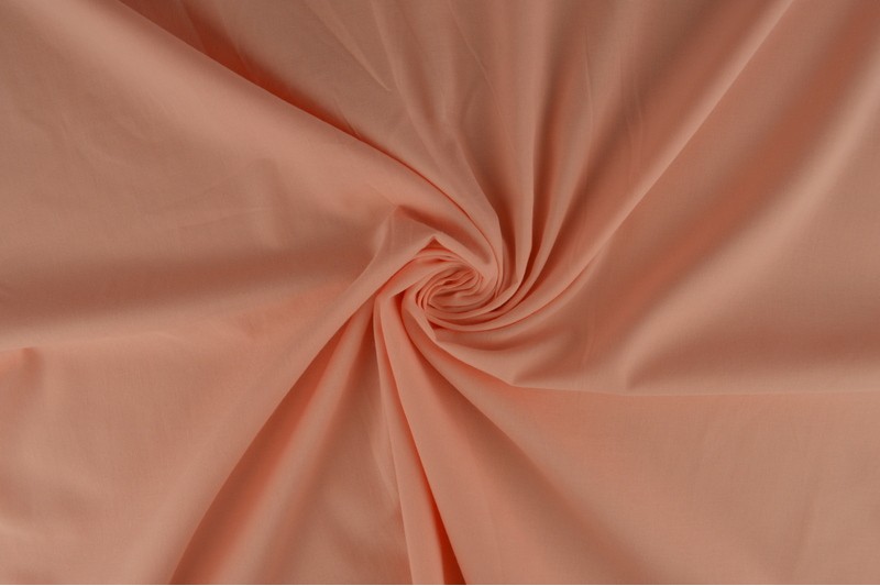 Katoen voile 40 zalmroze