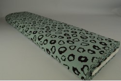 Cotton washed print 01-34 oud groen