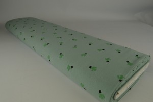 Cotton washed print 07-34 oud groen