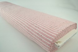 Katoen jersey melange 04 roze strepen