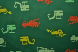 Cotton jersey print - wow 02-32 groen