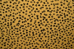 Cotton jersey print - wow 13-47 okergeel
