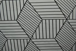 Cotton jersey print - wow 18-25 zilvergrijs
