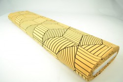 Cotton jersey print - wow 18-47 okergeel