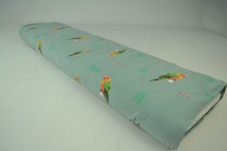 Cotton jersey print - wow 04-34 oud groen