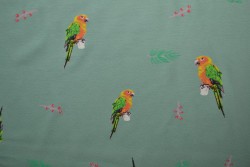 Cotton jersey print - wow 04-34 oud groen