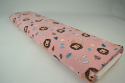 Cotton jersey print - wow 09-37 oud roze