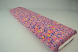 Cotton jersey print - wow 12-38 donker oud roze