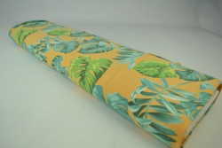 Cotton jersey print - wow 16-47 okergeel