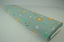 Cotton jersey print - wow 06-34 oud groen