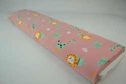 Cotton jersey print - wow 06-37 oud roze