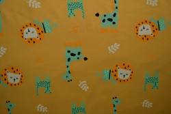 Cotton jersey print - wow 06-47 okergeel