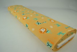 Cotton jersey print - wow 06-47 okergeel