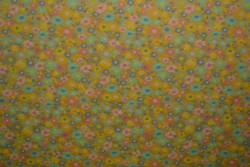 Cotton jersey print - wow 10-47 okergeel