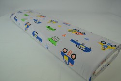 Cotton jersey print - wow 01-25 zilvergrijs