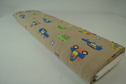 Cotton jersey print - wow 01-69 taupe