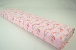 Cotton washed print w02-04 baby roze