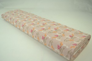 Cotton washed print w02-19 oud roze