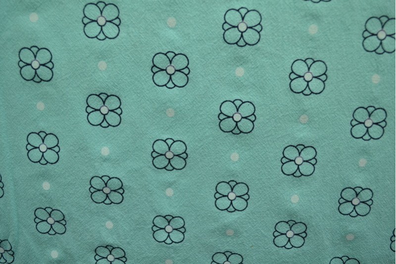 Cotton washed print w04-05 baby blauw