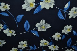 Cotton print 8001-2 navy