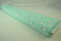 Cotton jersey print - wow 22-01 mint groen