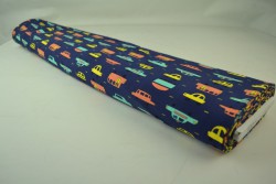 Cotton jersey print - wow 24-01 navy