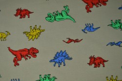Cotton jersey print - wow 26-01 grijs