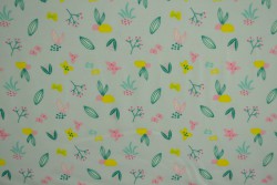 Cotton jersey print - wow 37-01 zilvergrijs