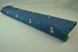 Cotton jersey print - wow 42-01 donkerblauw