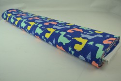 Cotton jersey print - wow 45-01 blauw