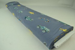 Cotton jersey print - wow 68-17 donkergrijs