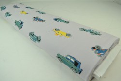 Cotton jersey print - wow 68-25 zilvergrijs