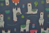 Cotton jersey print - wow 65-17 donkergrijs