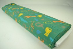 Cotton jersey print - wow 64-32 groen