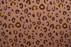 Cotton jersey print - wow 63-37 oud roze