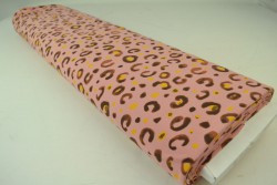 Cotton jersey print - wow 63-37 oud roze