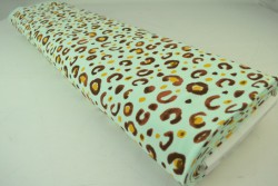 Cotton jersey print - wow 63-41 mint groen