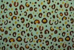 Cotton jersey print - wow 63-41 mint groen