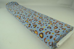 Cotton jersey print - wow 63-138 staalblauw