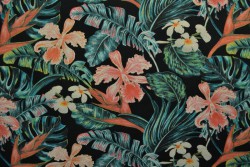 Cotton jersey print - wow 60-03 zwart
