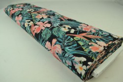 Cotton jersey print - wow 60-03 zwart