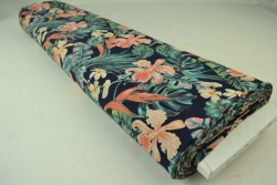 Cotton jersey print - wow 60-49 navy