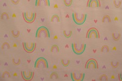 Cotton jersey print - wow 58-04 baby roze