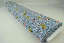 Cotton jersey print - wow 53-138 staalblauw