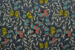 Cotton jersey print - wow 53-17 donkergrijs