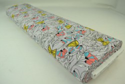 Cotton jersey print - wow 53-25 zilvergrijs