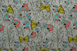 Cotton jersey print - wow 53-25 zilvergrijs